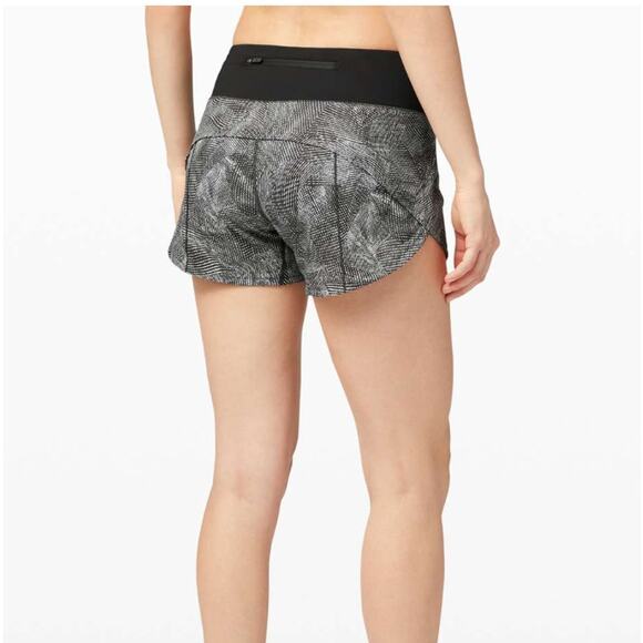 Lululemon Speed Up Short Long Updated Fit Velocity Mesh Island Mist Black 10 - Picture 3 of 8